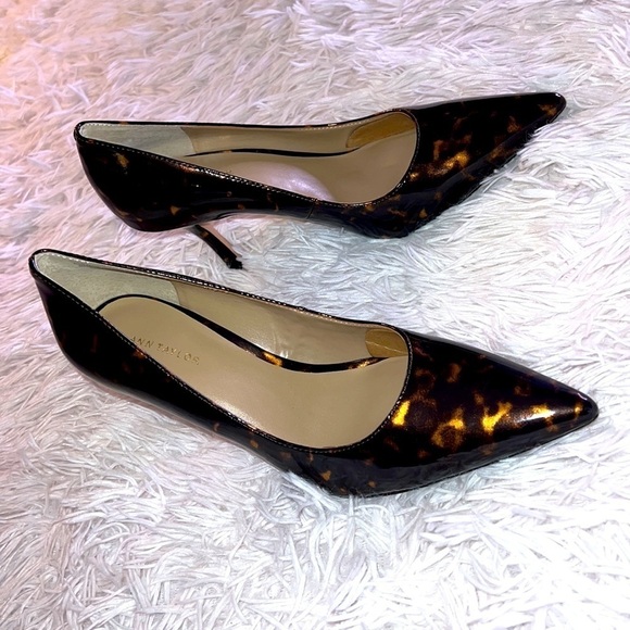 ANN TAYLOR Mila Tortoiseshell Print Pumps SIZE 6.5 Medium brand new - Picture 2 of 6